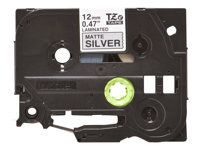 Brother TZe-M931 - Svart på matt silver - Rulle (1,2 cm x 8 m) 1 kassett(er) bandlaminat - för Brother PT-D210, D600, H110, H200; P-Touch PT-1005, H107, P900; P-Touch Cube Plus PT-P710 TZEM931