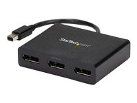 StarTech.com 3-ports multi-bildskärmsadapter - Mini DisplayPort till DisplayPort MST-hubb - Dubbel 4K 30 Hz och 1x 1080p - Video-splitter för utökat skrivbordsläge endast i Windows stationära datorer - mDP 1.2 till 3x DP - Linjedelare för video - 3 x DisplayPort - skrivbordsmodell - AC 100/230 V - för P/N: SVA5N3NEUA MSTMDP123DP