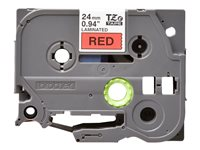 Brother TZe-451 - Standardlim - svart på röd - Rulle ( 2,4 cm x 8 m) 1 kassett(er) bandlaminat - för Brother PT-D600; P-Touch PT-3600, D800, E550, E800, P750, P900, P950; P-Touch EDGE PT-P750 TZE451