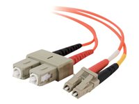 C2G - Patch-kabel - LC multiläge (hane) till SC-läge (multi-mode) (hane) - 15 m - fiberoptisk - 62,5/125 mikron 85060