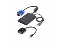 StarTech.com Portable Laptop Crash Cart Adapter, USB/VGA/Mini DisplayPort KVM Console, File Transfer and Video Capture - Omkopplare för tangentbord/video/mus - 1 x KVM port(s) - 1 lokal användare - skrivbordsmodell - TAA-kompatibel NOTECONS02-VGA-MDP