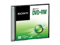Sony DPW47SS - DVD+RW - 4.7 GB (120 min) 4x - tunt CD-fodral DPW47SS
