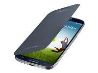 Samsung Flip Cover EF-FI950B - Fodral för mobiltelefon - svart - för Galaxy S4 EF-FI950BBEGWW