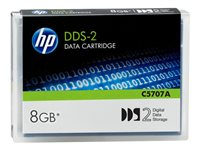 HPE - DDS-2 - 4 GB / 8 GB - svart - för SureStore DAT 24i, 40, 40e, 8e, 8eU, 8i; Trade-Ready Mechanism DDS-3, DDS-4 C5707A