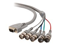 C2G Premium - VGA-kabel - HD-15 (VGA) (hane) till BNC (hane) - 5 m - formpressad 81234