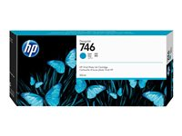 HP 746 - 300 ml - cyan - original - DesignJet - bläckpatron - för DesignJet Z6, Z6dr, Z9+, Z9+dr P2V80A
