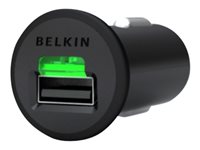 Belkin Micro CLA - Strömadapter för bil - 2.1 A (USB, Apple Dock) - svart - för Apple iPad/iPhone/iPod (Apple Dock) F8Z689CW