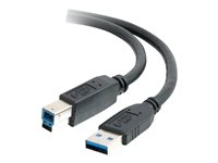 C2G - USB-kabel - USB typ A (hane) till USB Type B (hane) - USB 3.0 - 3 m - svart 81682