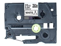 Brother TZe-R251 - Satin - svart på vitt - Rulle (2,4 cm x 4 m) 1 kassett(er) bandtejp - för Brother PT-D600; P-Touch PT-E800; P-Touch Cube Plus PT-P710; P-Touch Cube Pro PT-P910 TZER251
