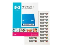 HPE Ultrium 1 Bar Code Label Pack - Streckkodsetiketter - för StorageWorks MSL5030, MSL5060; StorageWorks 1/8 G2 Tape Autoloader Q2001A