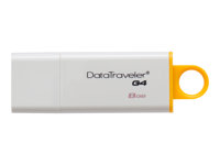 Kingston DataTraveler G4 - USB flash-enhet - 8 GB - USB 3.0 - gul DTIG4/8GB