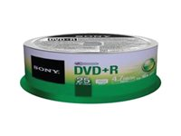 Sony 25DPR47SB - 25 x DVD+R - 4.7 GB 16x - Tegel 25DPR47SB