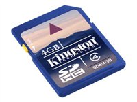 Kingston - Flash-minneskort - 4 GB - Class 4 - SDHC (paket om 2) SD4/4GB-2P