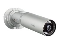 D-Link DCS 7010L HD Mini Bullet Outdoor Network Camera - Nätverksövervakningskamera - utomhusbruk - färg (Dag&Natt) - 1280 x 720 - fast iris - ljud - LAN 10/100 - MPEG-4, MJPEG, H.264 - AC 120/230 V - Likström 5 V/PoE DCS-7010L