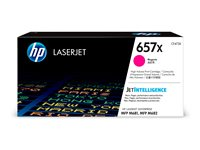 HP 657X - Lång livslängd - magenta - original - LaserJet - tonerkassett (CF473X) - för Color LaserJet Enterprise MFP M681; LaserJet Enterprise Flow MFP M681, MFP M682 CF473X