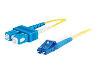 C2G - Patch-kabel - LC enkelläge (hane) till SC enkelläge (hane) - 7 m - fiberoptisk - 9 / 125 mikrometer - gul 85419