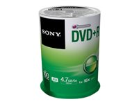 Sony 100DPR47SP - 100 x DVD+R - 4.7 GB (120 min) 16x - spindel 100DPR47SP