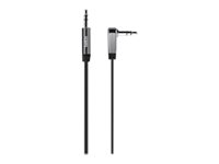 Belkin MIXIT Aux Cable - Ljudkabel - mini-phone stereo 3.5 mm hane till mini-phone stereo 3.5 mm hane - 91.44 cm - svart - 90° kontakt, platt AV10128CW03-BLK