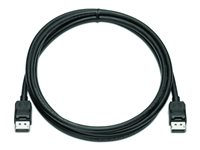 HP - Bildskärmskabelsats - DisplayPort (hane) till DisplayPort (hane) - 2 m - för Elite t655; Presence Small Space Solution with Zoom Rooms; Pro t550 VN567AA