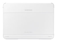 Samsung Book Cover EF-BT530B - Vikbart fodral för surfplatta - vit - 10.1" - för Galaxy Tab 4 (10.1 tum) EF-BT530BWEGWW