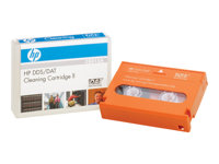 HPE DDS/DAT cleaning cartridge II - DAT-160 - orange - rengöringskassett - för HPE DAT 160; DAT 160; StorageWorks DAT 160; StorageWorks Rack-Mount Kit DAT 160 C8015A