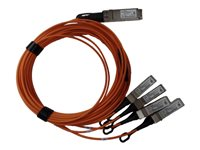 HPE Active Optical Cable - 40GBase direktkopplingskabel - QSFP+ till SFP+ - 5 m - fiberoptisk - aktiv Q9S66A