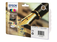 Epson 16 Multipack - 4-pack - svart, gul, cyan, magenta - original - bläckpatron - för WorkForce WF-2010, 2510, 2520, 2530, 2540, 2630, 2650, 2660, 2750, 2760 C13T16264010