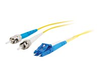 C2G - Patch-kabel - LC enkelläge (hane) till ST enkelläge (hane) - 10 m - fiberoptisk - 9 / 125 mikrometer - röd 85404