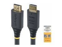 StarTech.com 7m (22.9ft) Premium Certified High Speed HDMI Cable, 4K60Hz - Premium hög hastighet - HDMI-kabel med Ethernet - HDMI hane till HDMI hane - 7 m - svart - passiv, 4K60Hz stöd HDMI2-CABLE-4K60-7M