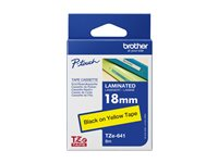 Brother TZe-641 - Standardlim - svart på gult - Rulle (1,8 cm x 8 m) 1 kassett(er) bandlaminat - för Brother PT-D600; P-Touch PT-18, D450, D800, E550, P750, P900; P-Touch Cube Plus PT-P710 TZE641