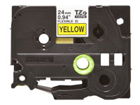 Brother TZe-FX651 - Svart på gult - Rulle ( 2,4 cm x 8 m) 1 kassett(er) flexibel tape - för Brother PT-D600; P-Touch PT-3600, D610, D800, E550, P750, P900, P950; P-Touch EDGE PT-P750 TZEFX651