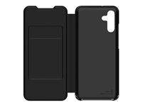 Anymode GP-FWA057AMA - Vikbart fodral för mobiltelefon - polykarbonat, polyuretan - svart - för Galaxy A05s GP-FWA057AMABW