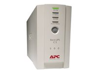 APC Back-UPS CS 500 - UPS - AC 230 V - 300 Watt - 500 VA - RS-232, USB - utgångskontakter: 4 - beige BK500EI
