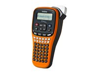 Brother P-Touch PT-E100VP - Etikettskrivare - svartvit - termisk överföring - Rulle (1,2 cm) - 180 dpi - upp till 20 mm/sek - kniv - tvåradig utskrift PTE100VPZW1