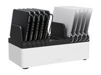 Belkin Store and Charge Go with fixed dividers - Laddningsstation - 120 Watt - utgångskontakter: 10 B2B161VF
