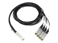 HPE Copper Cable - 100GBase direktkopplingskabel - QSFP28 (hane) till SFP28 (hane) - 3 m - SFF-8665 - för Arista 7060; Cisco ONE Nexus 3232; FlexFabric 5950 32QSFP28; CX 8360; QFX Series QFX5200 845416-B21
