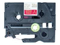 Brother TZe-RW34 - Guld på vinrött - Rulle (1,2 cm x 4 m) 1 kassett(er) bandtejp - för Brother PT-D600, H110; P-Touch PT-D450; P-Touch Cube PT-P300; P-Touch Embellish PT-D215 TZERW34