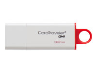 Kingston DataTraveler G4 - USB flash-enhet - 32 GB - USB 3.0 - röd DTIG4/32GB