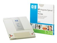 HPE - PD (återinspelningsbar) - 5.2 GB - Mac / PC - för StorageWorks 600mx Optical Jukebox, 700mx Optical Jukebox 88147J