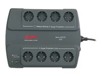 APC Back-UPS ES 400 - UPS - AC 230 V - 240 Watt - 400 VA - utgångskontakter: 8 - Frankrike - träkol BE400-FR