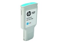 HP 727 - 300 ml - hög kapacitet - cyan - original - DesignJet - bläckpatron - för DesignJet T1500, T1530, T2500, T2530, T920, T930 F9J76A