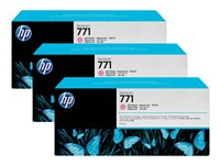 HP 771 - 3-pack - 775 ml - ljus magenta - original - bläckpatron - för DesignJet Z6200, Z6600, Z6610, Z6800, Z6810 CR254A