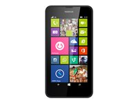Nokia Lumia 630 - Pekskärmsmobil med Windows - 3G - 8 GB + microSDXC kortplats - 4.5" - 480 x 854 bildpunkter ( 221 ppi ) - IPS - 5 Mpix - Windows Phone 8 - svart A00018489