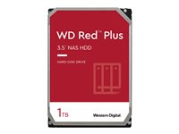 WD Red Plus WD10EFRX - Hårddisk - 1 TB - inbyggd - 3.5" - SATA 6Gb/s - buffert: 64 MB - för My Cloud EX2; EX4 WD10EFRX