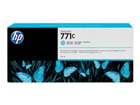 HP 771C - 775 ml - ljus cyan - original - bläckpatron - för DesignJet Z6200, Z6600, Z6610, Z6800, Z6810 B6Y12A