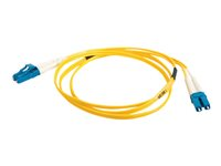 C2G LC-LC 9/125 OS1 Duplex Singlemode PVC Fiber Optic Cable (LSZH) - Patch-kabel - LC enkelläge (hane) till LC enkelläge (hane) - 1 m - fiberoptisk - duplex - 9 / 125 mikrometer - OS1 - halogenfri - gul 85604
