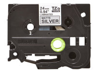 Brother TZe-M951 - Svart på matt silver - Rulle ( 2,4 cm x 8 m) 1 kassett(er) bandlaminat - för Brother PT-D600; P-Touch PT-D800, P900, P950; P-Touch Cube Plus PT-P710 TZEM951