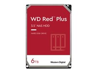 WD Red Plus WD60EFRX - Hårddisk - 6 TB - inbyggd - 3.5" - SATA 6Gb/s - buffert: 64 MB - för My Cloud EX2; EX4; PR2100; PR4100 WD60EFRX