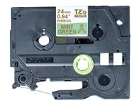 Brother TZe-RM54 - Satin - gulf på mintgrön - Rulle (2,4 cm x 4 m) 1 kassett(er) bandtejp - för Brother PT-D600; P-Touch PT-3600, D600, D800, E550, P750, P900, P950; P-Touch EDGE PT-P750 TZERM54