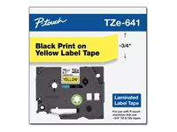 Brother TZe-641 - Standardlim - svart på gult - Rulle (1,8 cm x 8 m) 1 kassett(er) bandlaminat - för P-Touch PT-D460, D610; P-Touch Cube PT-P910; P-Touch Cube Pro PT-P910 TZE641